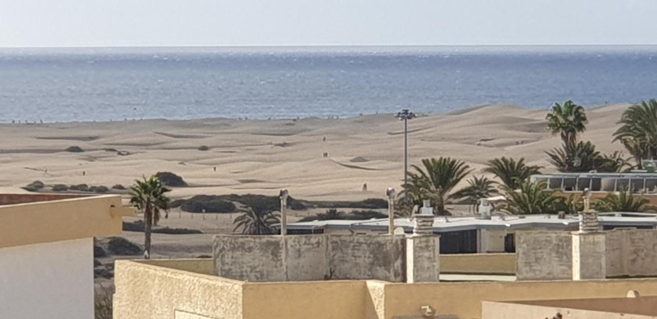 Playa Del Ingles. Apartamento Al Lado Del Oceano San Bartolome Bagian luar foto